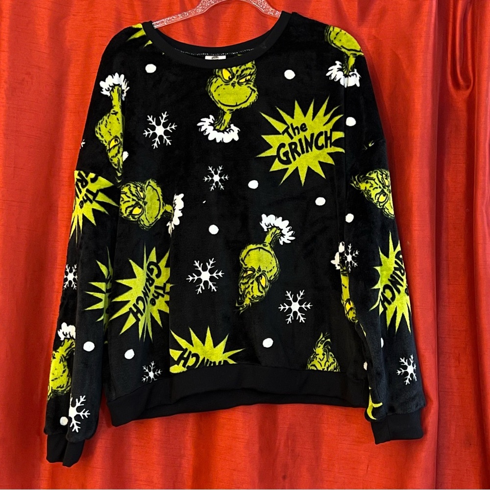 🆕The Grinch Black and Yellow Graphic T-Shirt XXL